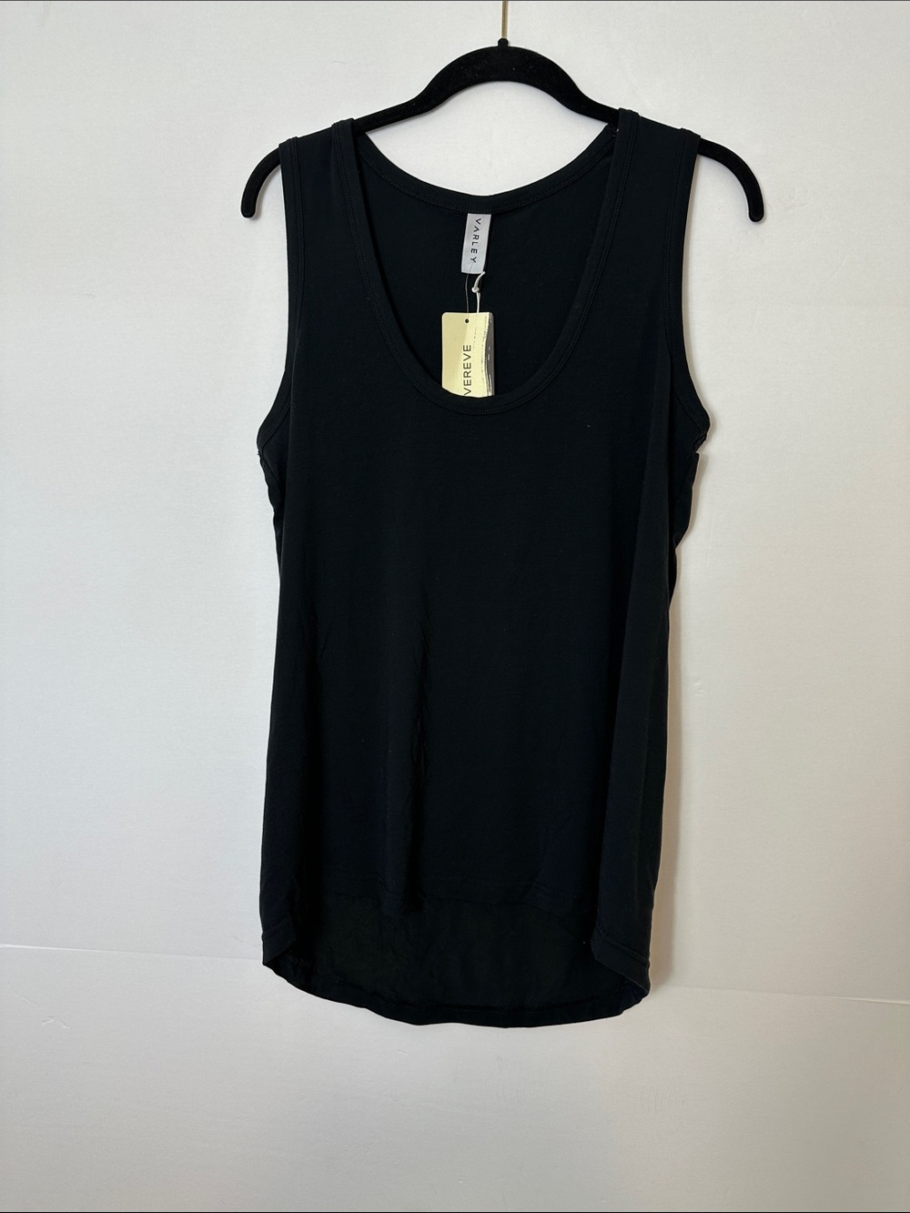 Varley Black Scoop Tank Top